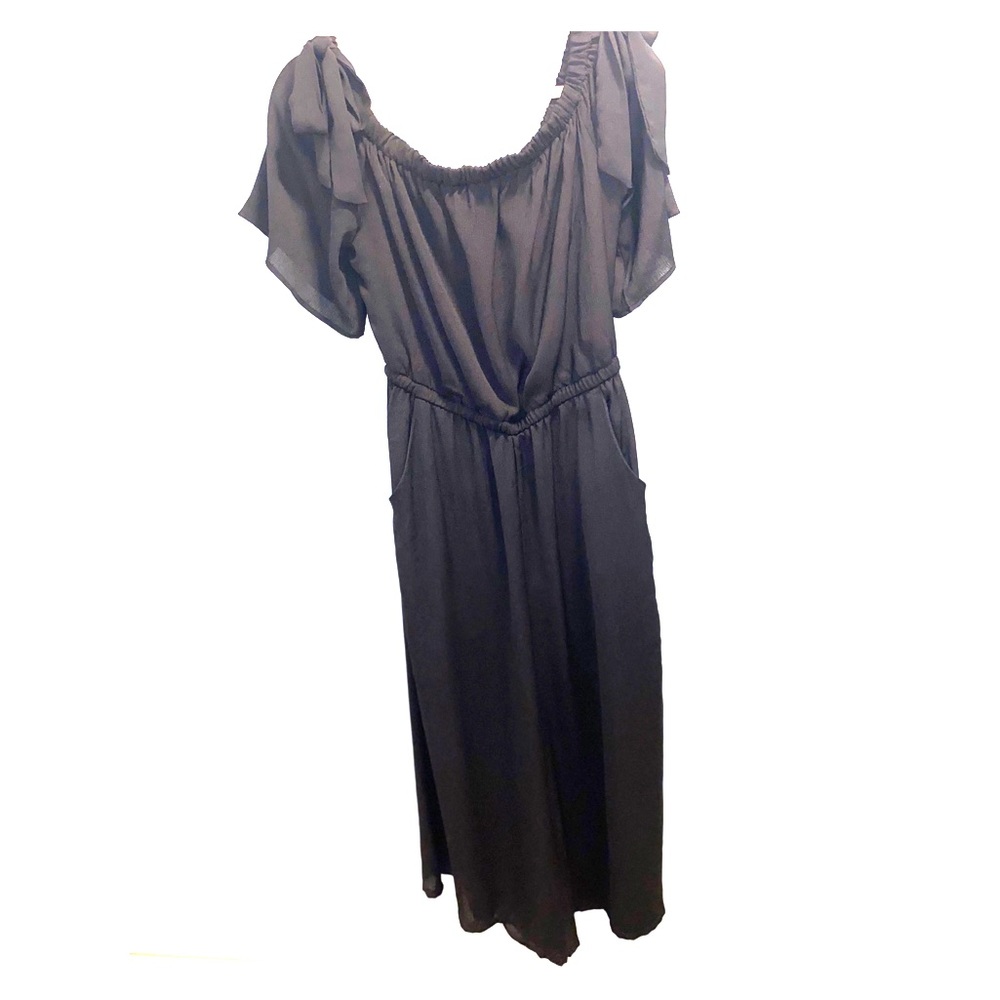 AUW off the shoulder black jumpsuit